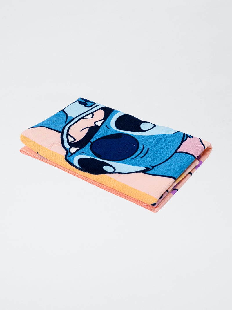 Strandlaken 'Disney' 'Stitch' 70x140 cm Rose - Kiabi