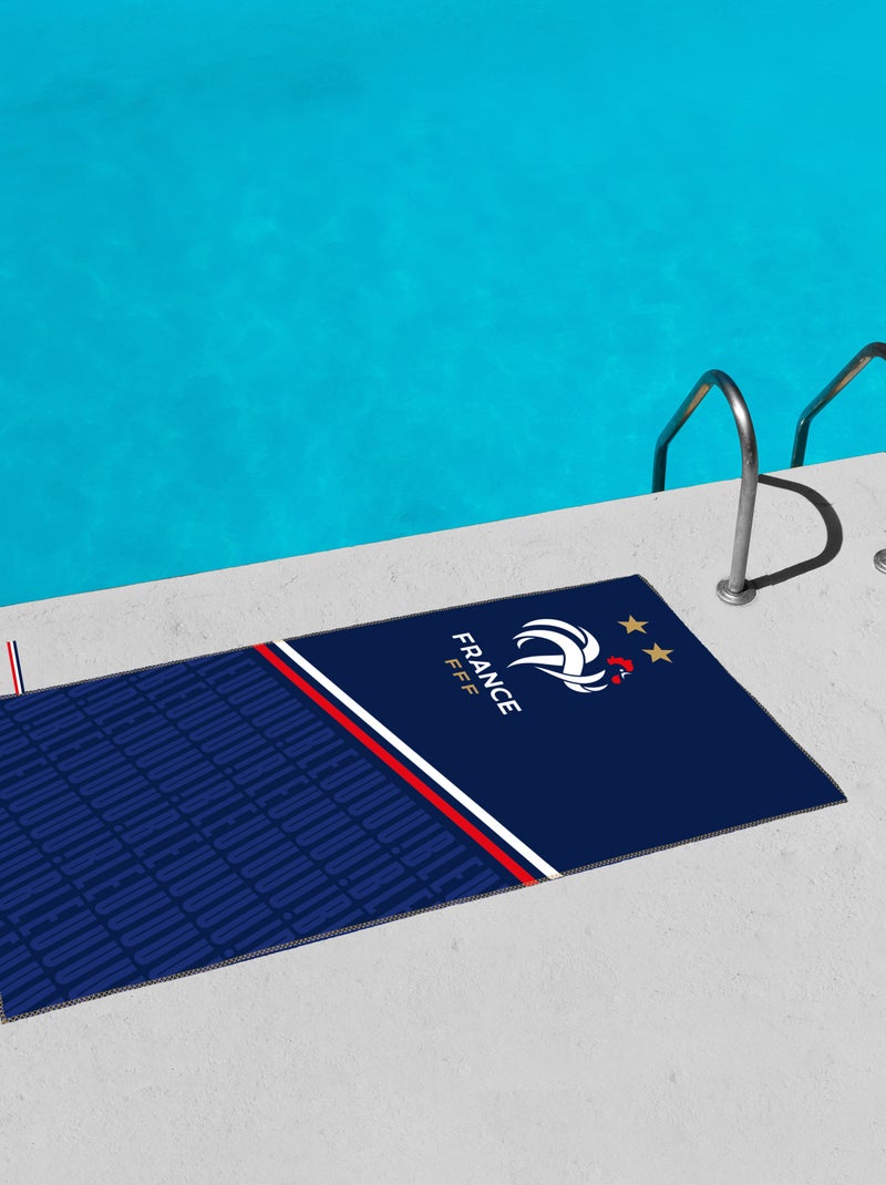 Strandlaken 'Fédération Française de Football' Blauw - Kiabi
