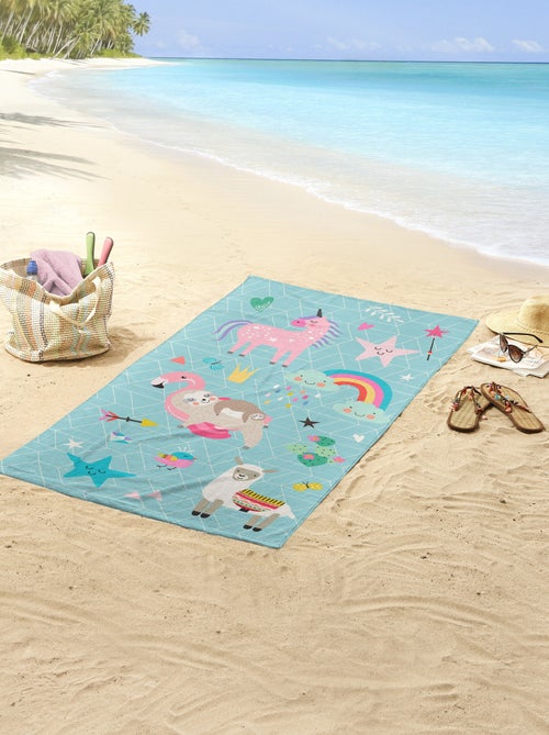 Strandlaken met eenhoornprint - Kiabi