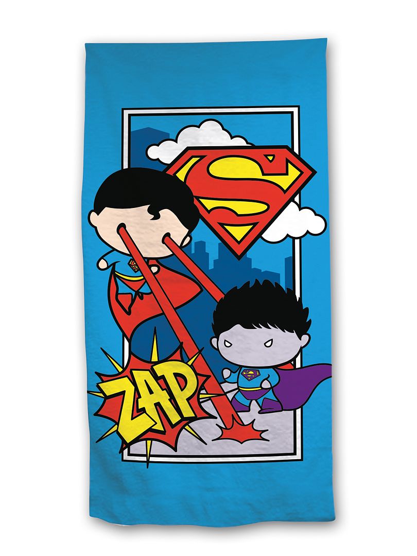 Strandlaken 'Mini Superman' BLAUW - Kiabi