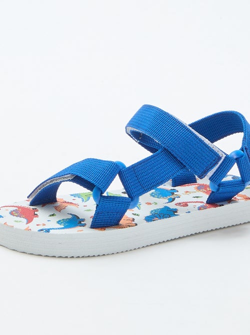 Strandsandalen met textielen bandjes - Kiabi