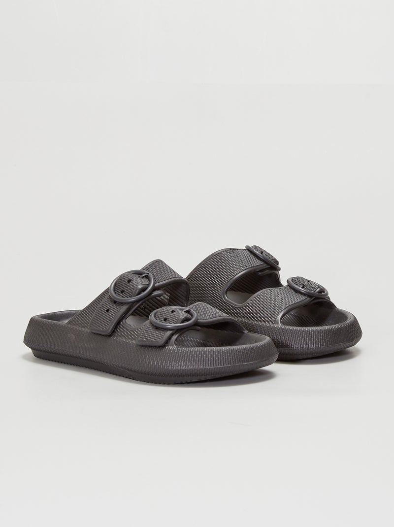 Strandslippers zwart - Kiabi