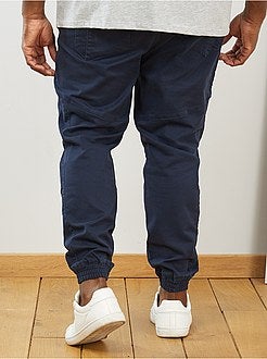 Herenmode grote maten - Stretch joggpant - Kiabi