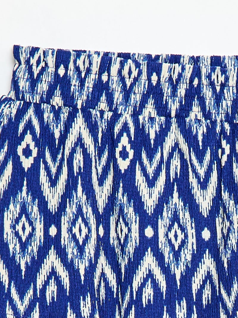 Stretch rok van jerseytricot Blauw - Kiabi