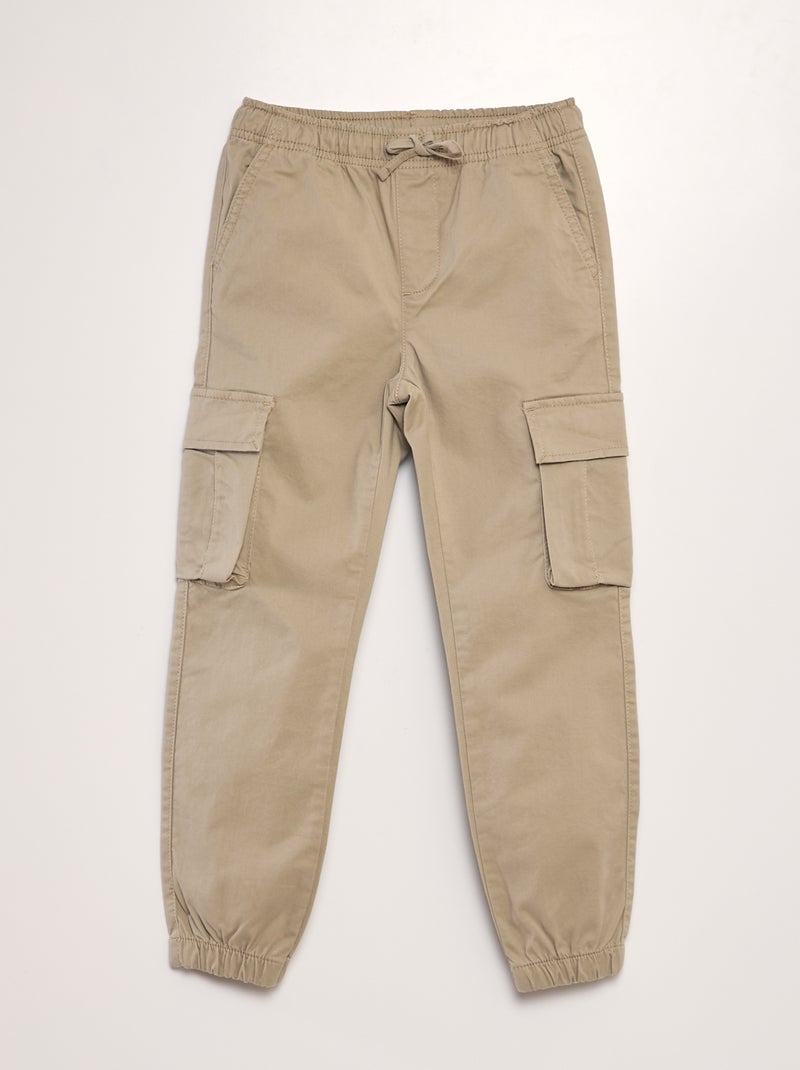 Stretchbroek met zakken BIEGE - Kiabi