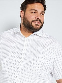 Stretchhemd met stippen - Kiabi