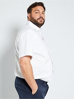 Stretchhemd met stippen - Kiabi