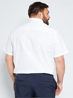 Stretchhemd met stippen - Kiabi