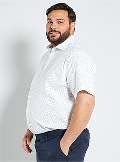 Stretchhemd met stippen - Kiabi