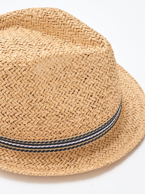 Strohoed van gevlochten papier - Kiabi