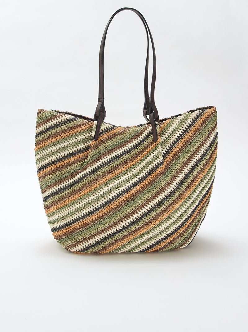Strooien shopper Groen - Kiabi