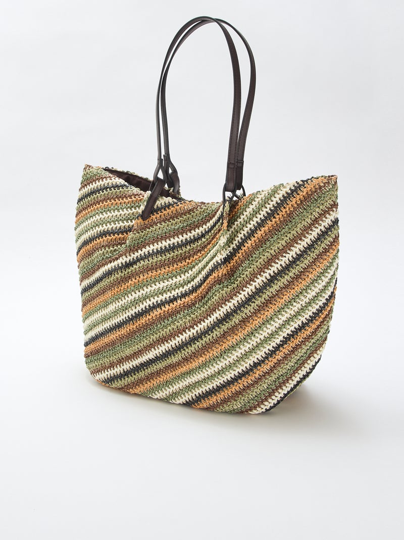 Strooien shopper Groen - Kiabi