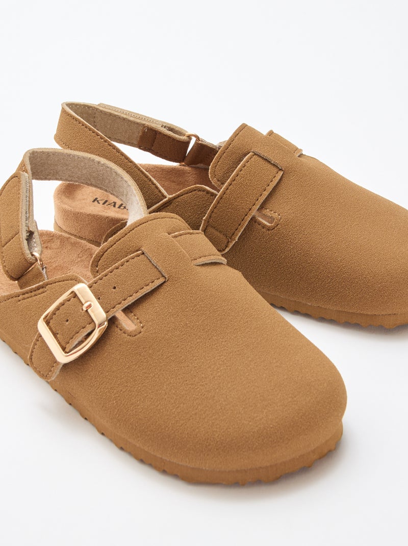 Suede muiltjes Bruin - Kiabi