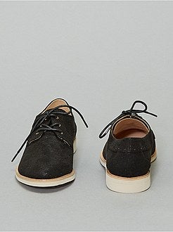 Schoenen - Suèdine derby's met pailletten - Kiabi