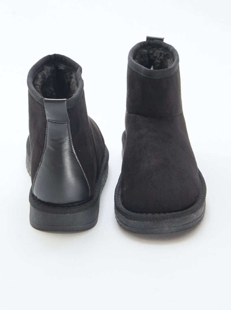 Suèdine laarzen Zwart - Kiabi