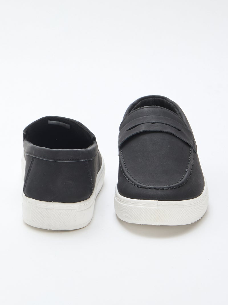 Suèdine mocassins Zwart - Kiabi