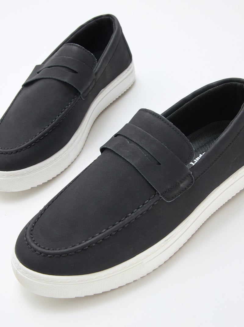 Suèdine mocassins Zwart - Kiabi