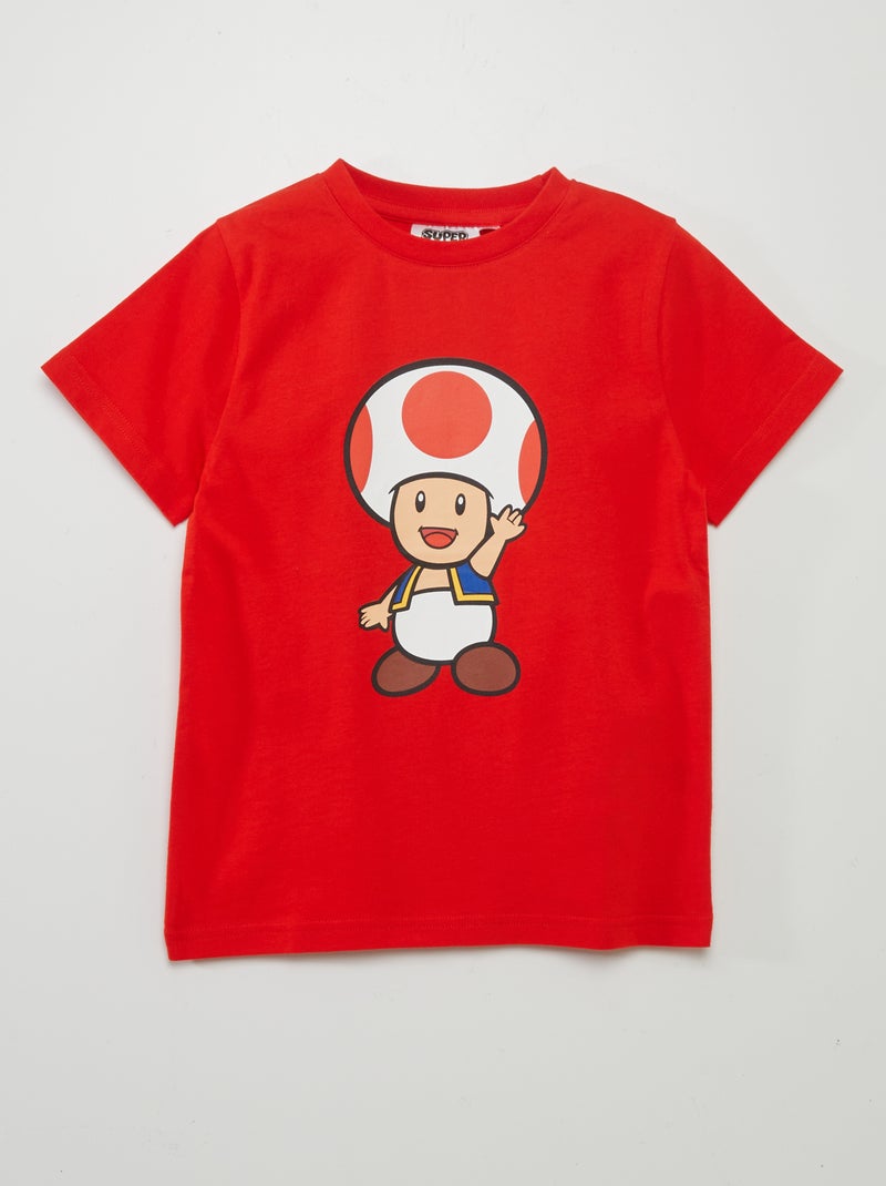 Super-Mario-T-shirt met korte mouw ROOD - Kiabi