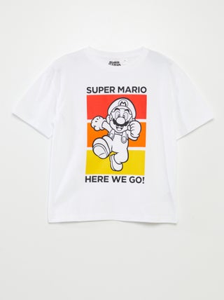 'Super Nintendo'-T-shirt met 'Mario'-print