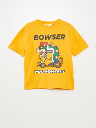 'Super Nintento'-T-shirt met 'Bowser'/'Mario'-print