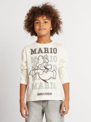 'Super Nintento'-T-shirt met 'Mario'-print