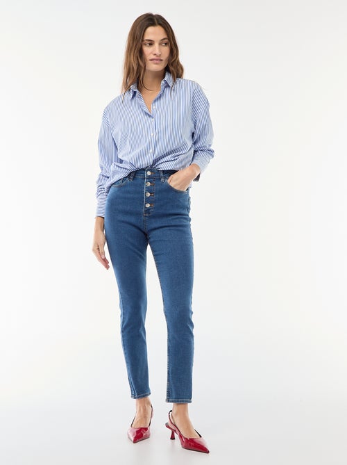 Super skinny jeans met zeer hoge taille - L28 - Kiabi