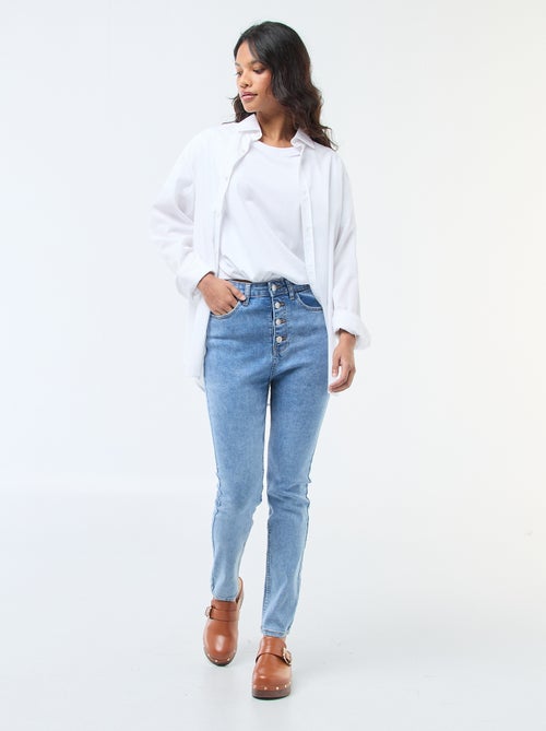 Super skinny jeans met zeer hoge taille - L28 - Kiabi
