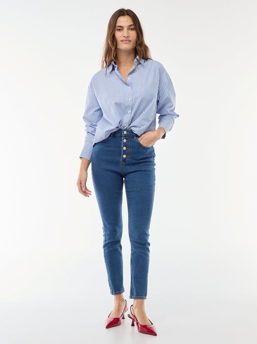 Super skinny jeans met zeer hoge taille - L32 - Kiabi