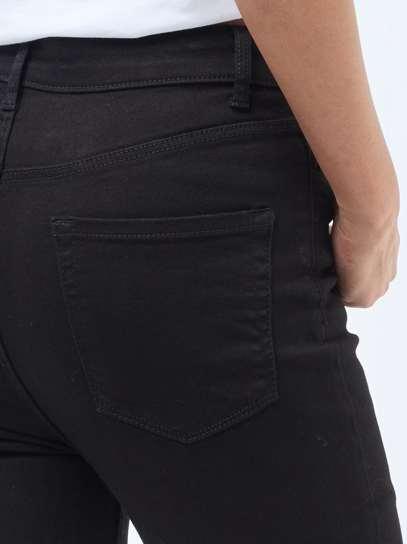 Super skinny jeans met zeer hoge taille - L32 Zwart - Kiabi