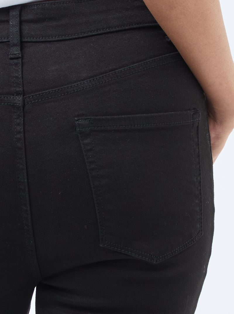 Super skinny jeans met zeer hoge taille - L34 Zwart - Kiabi