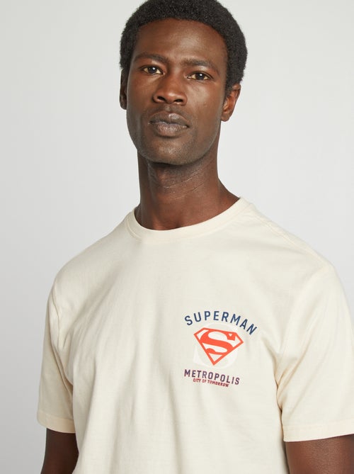 Superman-T-shirt met korte mouw en print voor en achter - Kiabi
