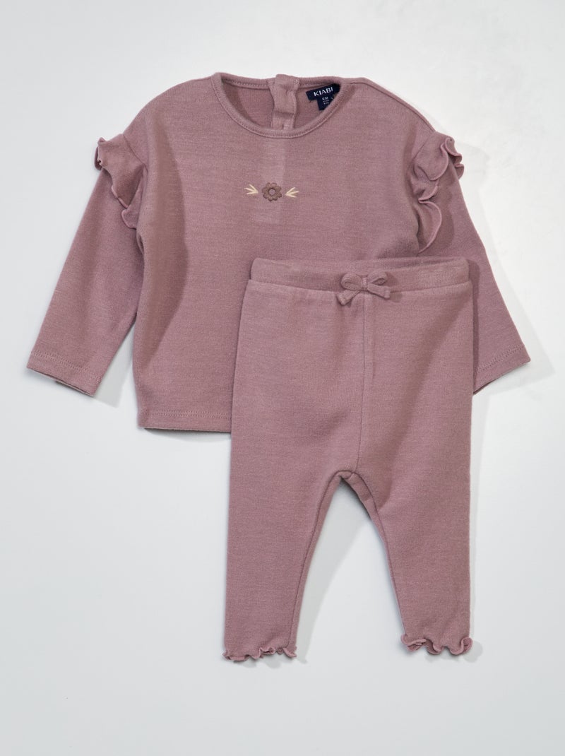 Sweater en legging van zacht tricot - 2-delig ROSE - Kiabi