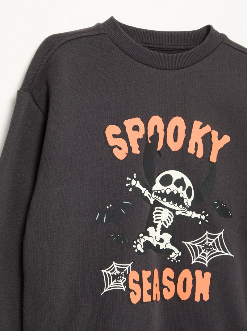 Sweater 'Halloween' 'Disney' 'Stitch' Zwart - Kiabi