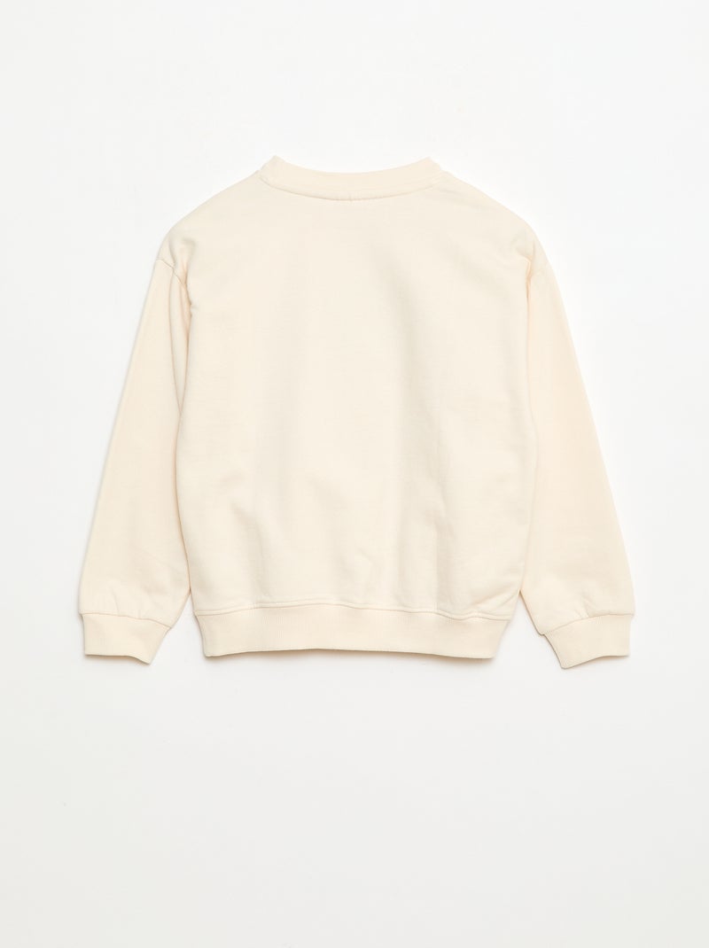 Sweater 'Harry Potter' van zachte en warme geruwde fleece Wit - Kiabi