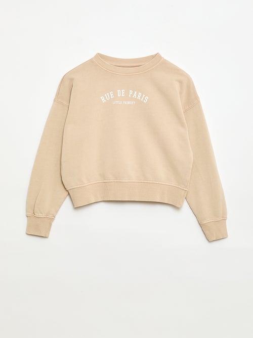 Sweater in campusstijl - Kiabi