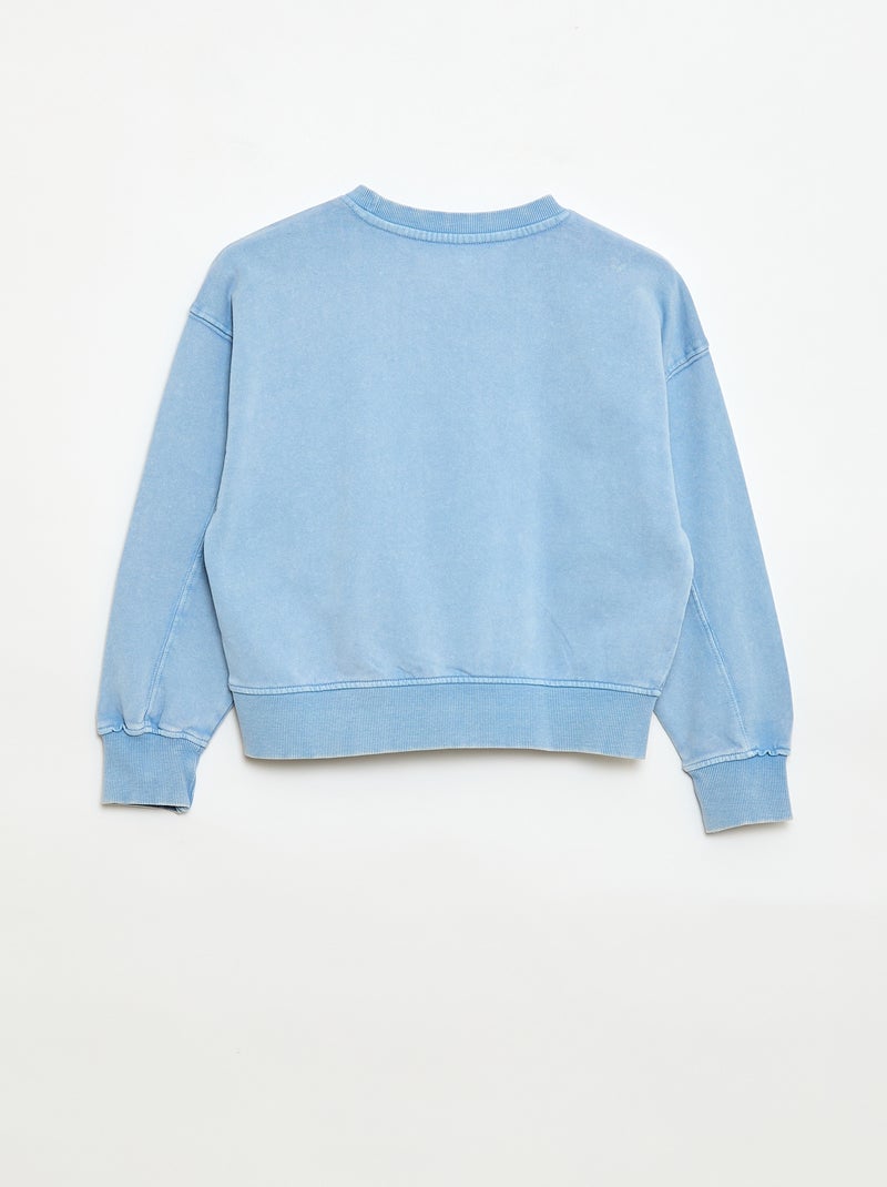 Sweater in campusstijl Blauw - Kiabi