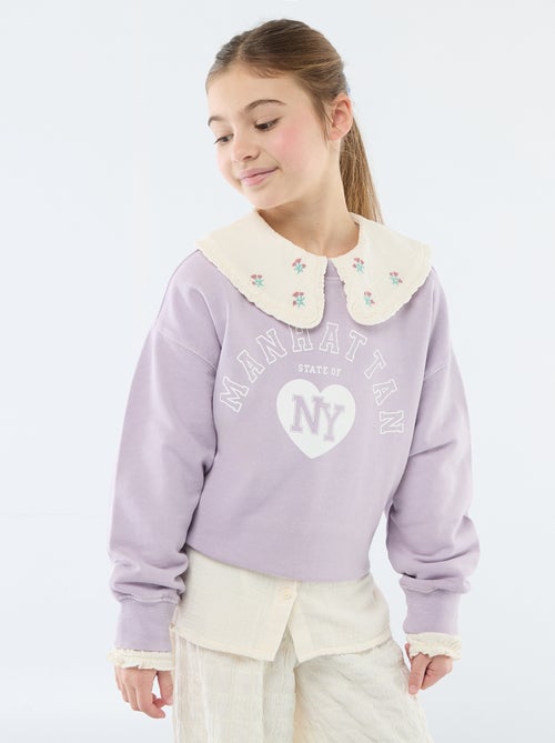 Sweater in campusstijl - Kiabi