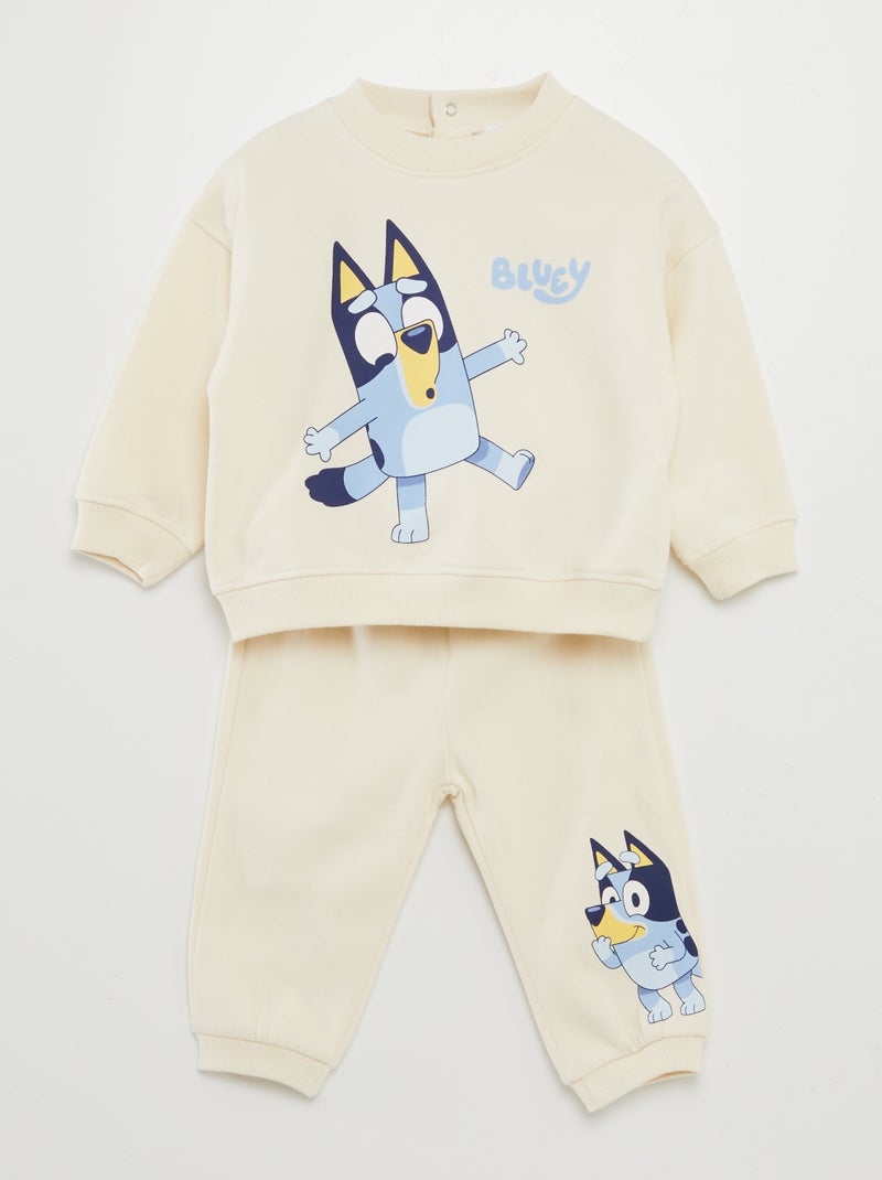 Sweater + joggingbroek met Bluey-print - 2-delig WIT - Kiabi
