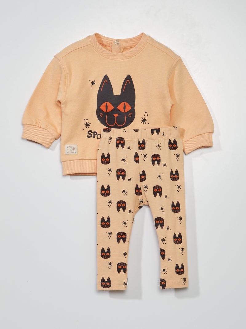 Sweater + legging 'Halloween' - 2-delig WIT - Kiabi