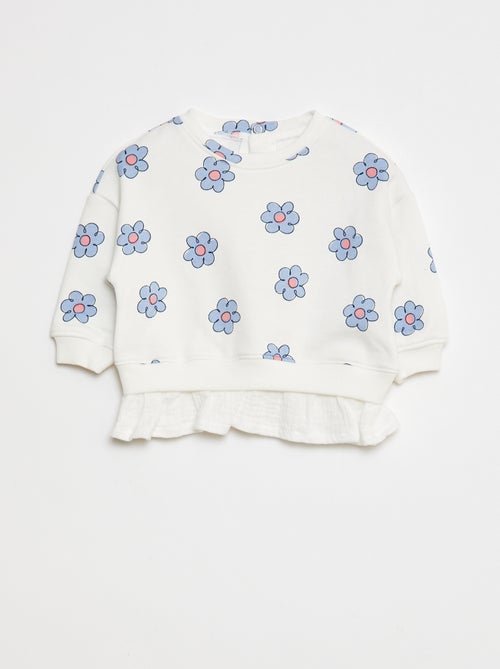Sweater met 2-in-1-effect onderaan - Kiabi