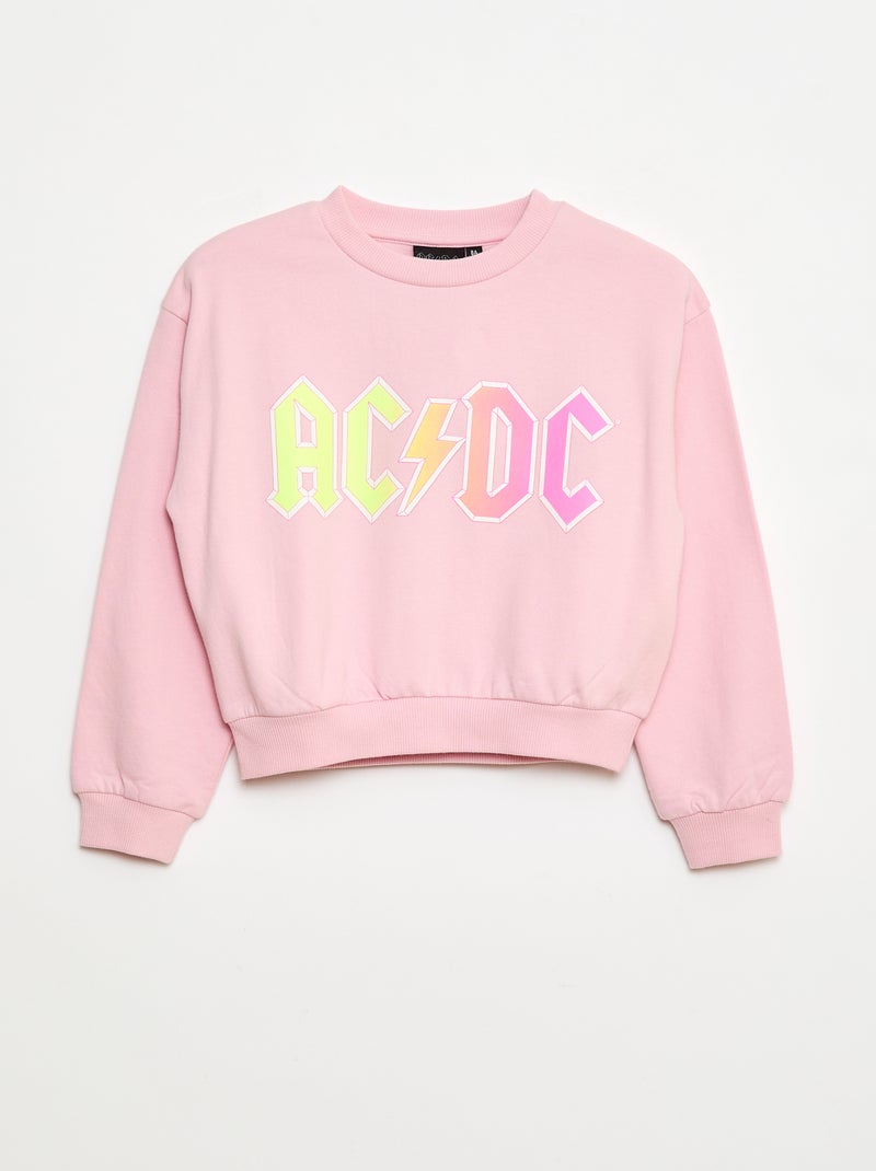 Sweater met 'AC/DC'-print Rose - Kiabi