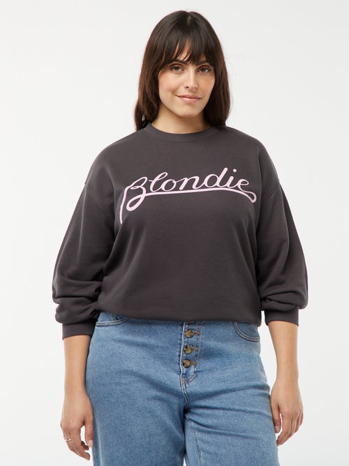 Sweater met Blondie-print voor en achter - Kiabi