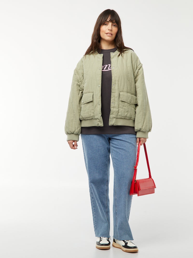 Sweater met Blondie-print voor en achter ZWART - Kiabi