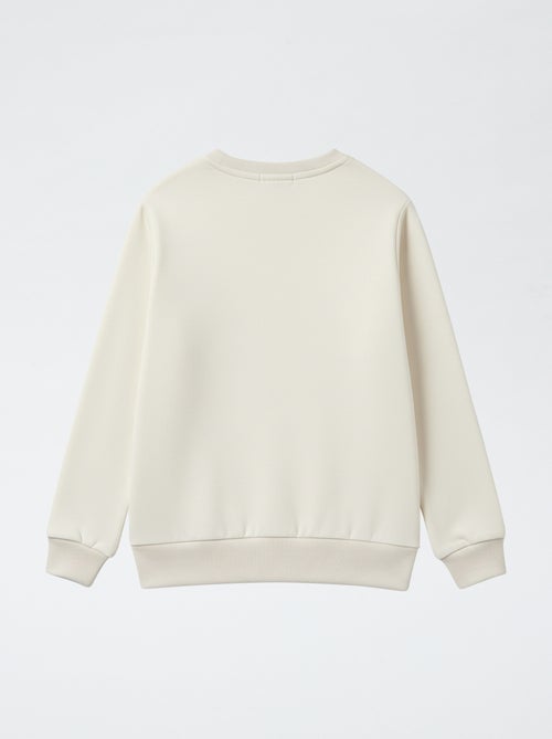 Sweater met 'Bluey' print van effen french terry katoen - Kiabi