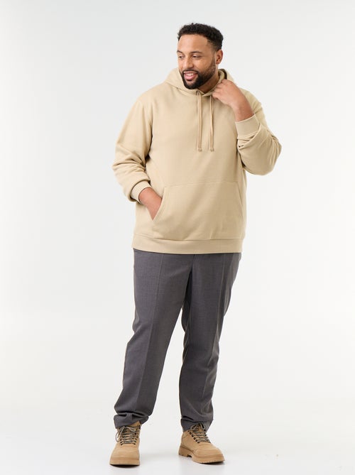 Sweater met capuchon en kangoeroezak - Kiabi