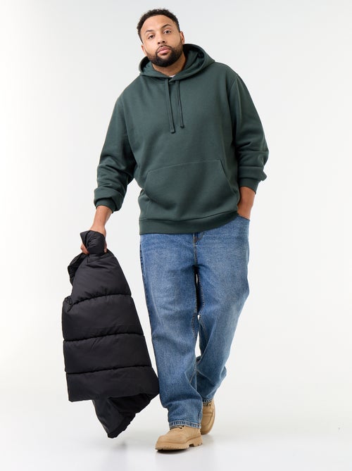 Sweater met capuchon en kangoeroezak - Kiabi