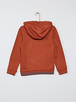 Sweater met capuchon en opschrift - Kiabi