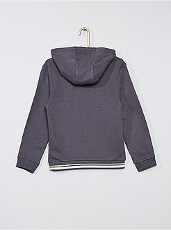 Sweater met capuchon en opschrift - Kiabi