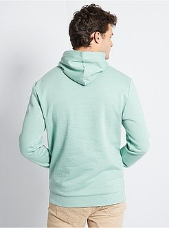 Sweater met capuchon en opschrift - Kiabi