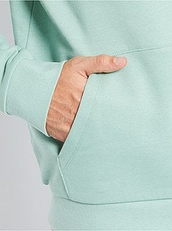 Sweater met capuchon en opschrift - Kiabi